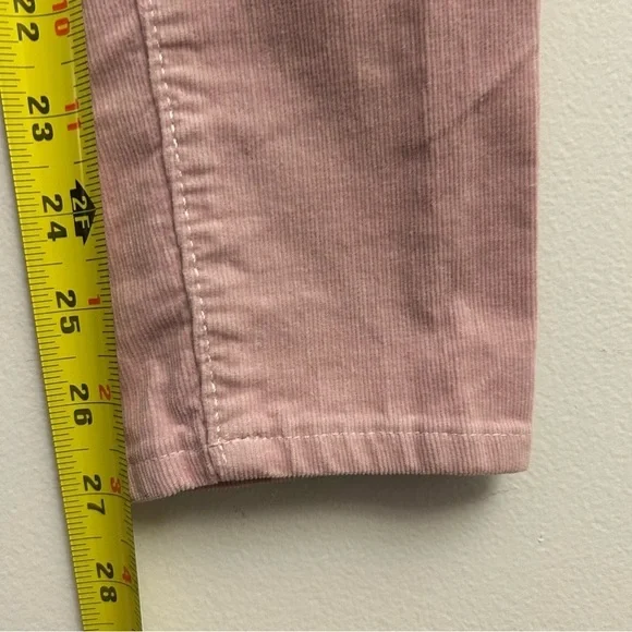LOFT Pink Corduroy Pants High Rise Skinny Size 0 - Picture 9 of 9